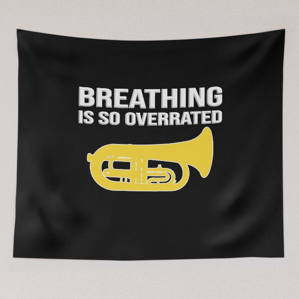 Item preview, Marching Euphonium - BREATHING IS SO OVERRATED - Funny Marching Band Gift designed and sold by HEJAshirts.