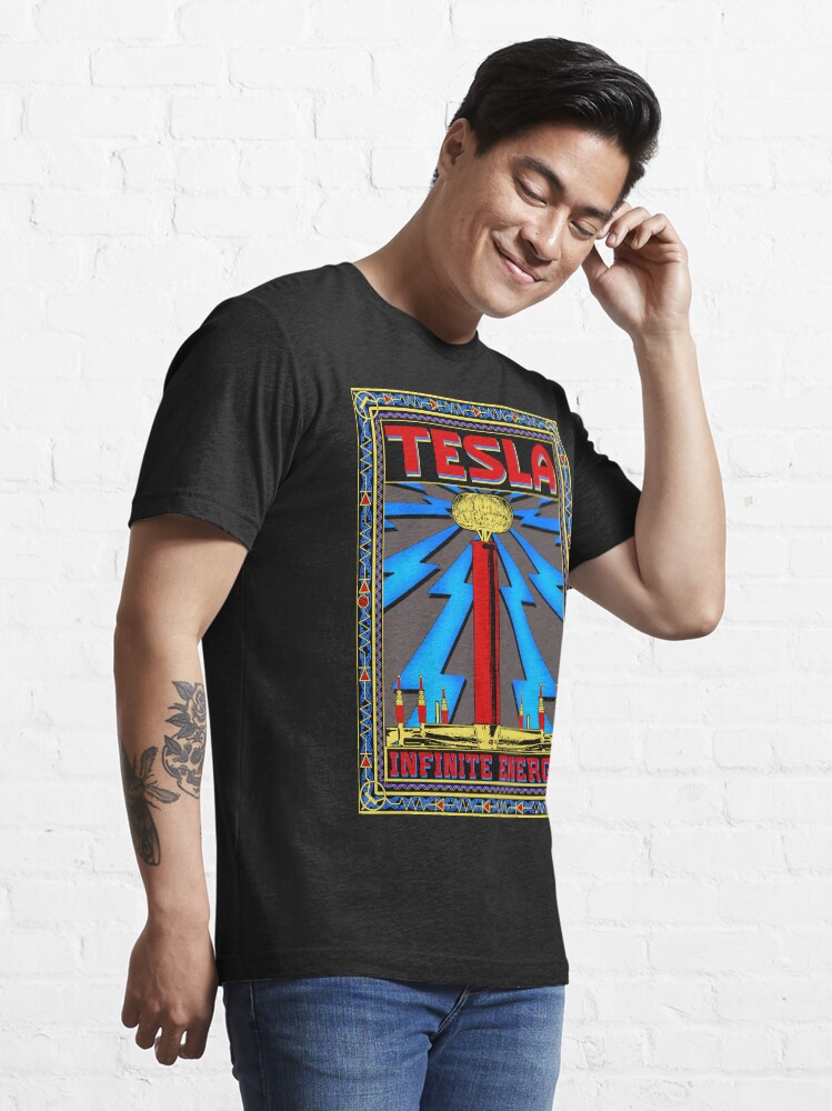 Thumbnail 3 of 7, Essential T-Shirt, TESLA COIL - INFINITE ENERGY designed and sold by GUS3141592.