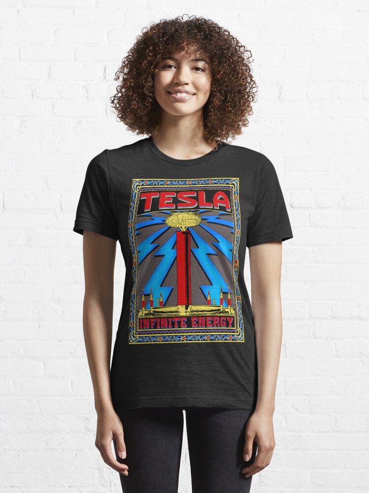Thumbnail 6 of 7, Essential T-Shirt, TESLA COIL - INFINITE ENERGY designed and sold by GUS3141592.