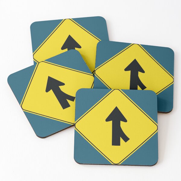 Item preview, Caution Road Sign Right Merge designed and sold by Shanestillz.