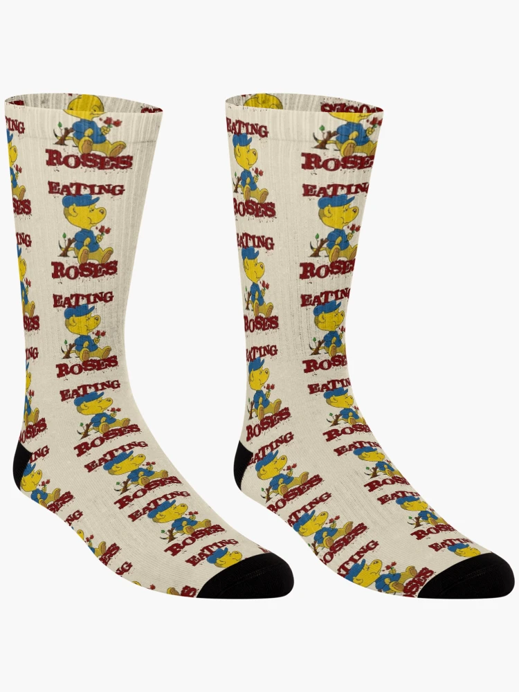 Thumbnail 3 of 5, Socks, Ferald Eating Roses designed and sold by FERALD.