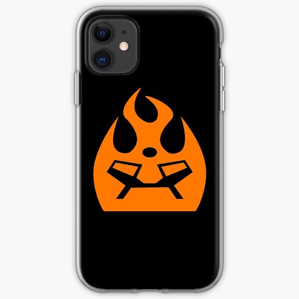 Lava Strike Force Emblem - Orange iPhone Soft Case