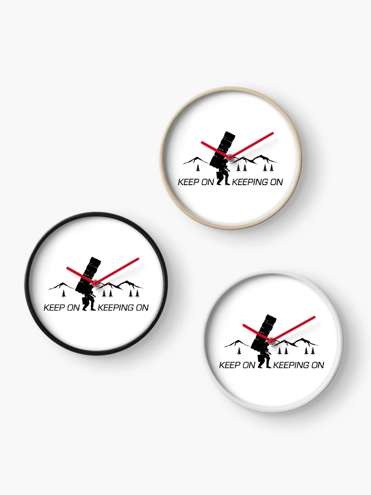 Thumbnail 3 of 4, Clock, Keep On Keeping On - Inverted designed and sold by CCCDesign.