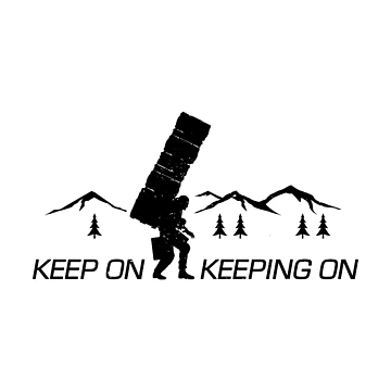 Artwork thumbnail, Keep On Keeping On - Inverted by CCCDesign