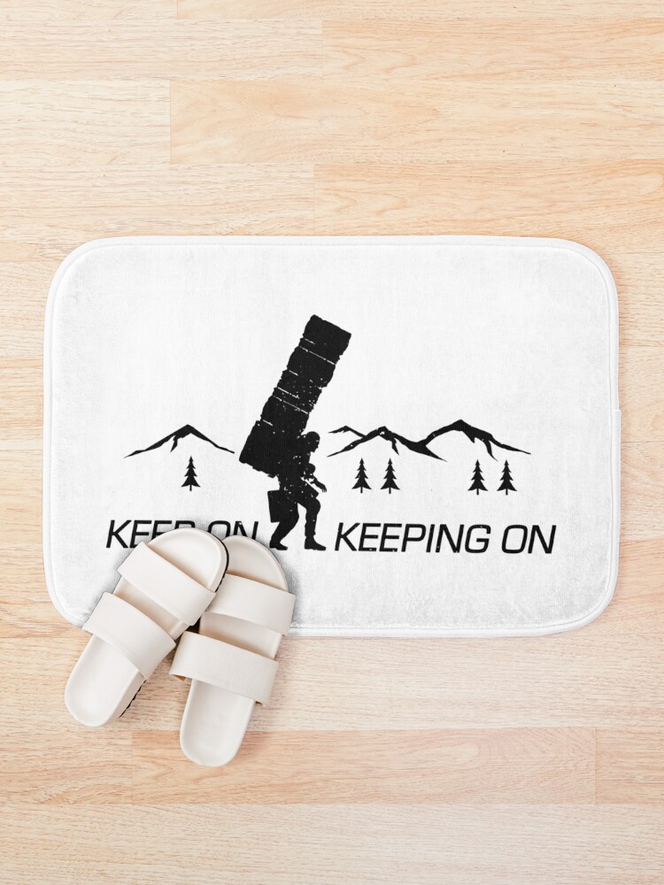 Thumbnail 1 of 6, Bath Mat, Keep On Keeping On - Inverted designed and sold by CCCDesign.