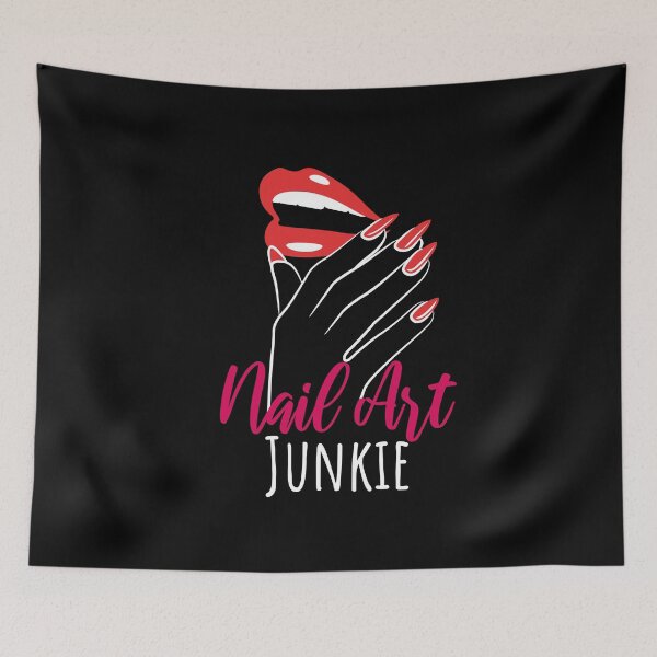 Item preview, Nail Art Junkie Manicure Nail Designer Fingernail designed and sold by MooonTees.