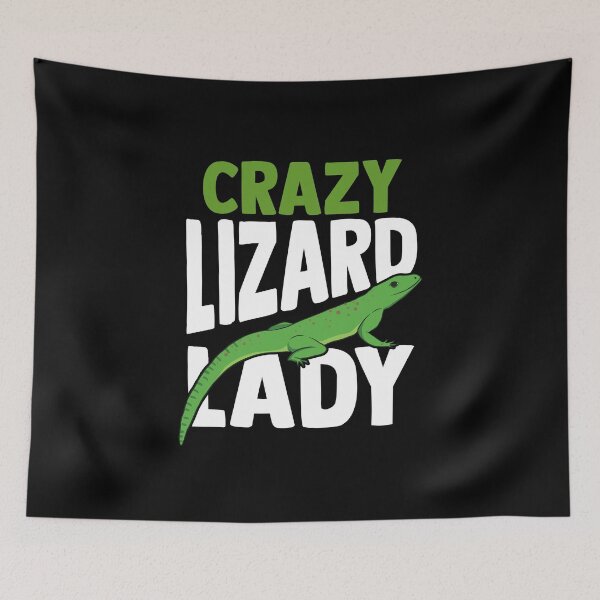 Item preview, Crazy Lizard Lady  designed and sold by Sinjy.