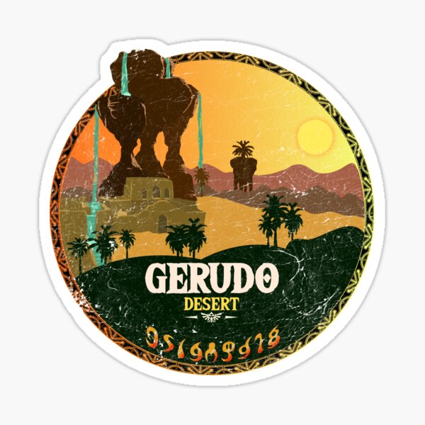 Gerudo Desert Washed & Worn Sticker