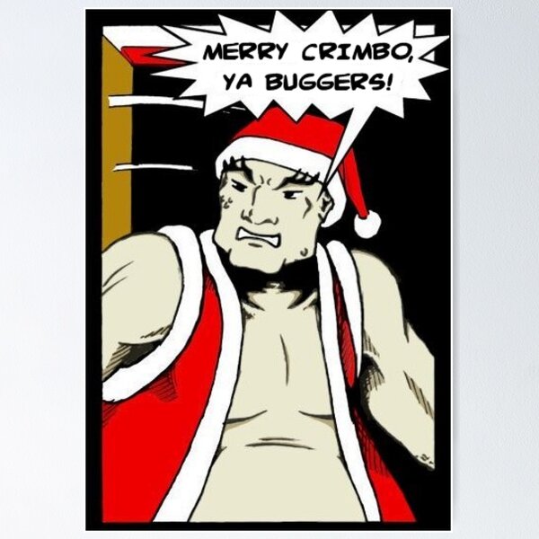 Item preview, Merry Crimbo, ya buggers! designed and sold by kerchow.