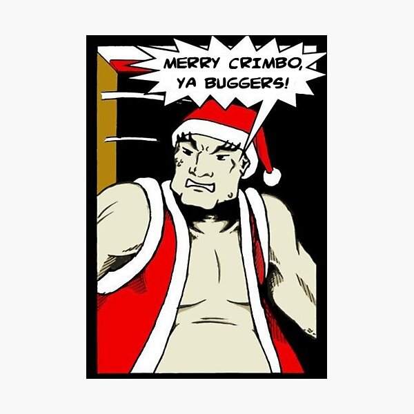 Item preview, Merry Crimbo, ya buggers! designed and sold by kerchow.