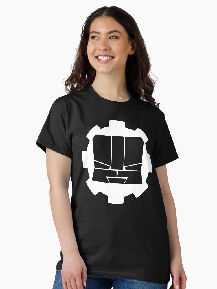 Thumbnail 2 of 7, Classic T-Shirt, Heroic Gearo Emblem - White designed and sold by spymonkey.