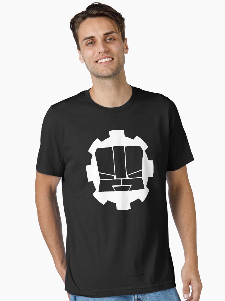Thumbnail 2 of 7, Essential T-Shirt, Heroic Gearo Emblem - White designed and sold by spymonkey.
