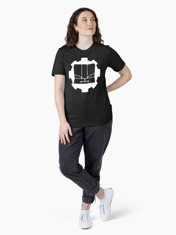 Thumbnail 4 of 7, Essential T-Shirt, Heroic Gearo Emblem - White designed and sold by spymonkey.