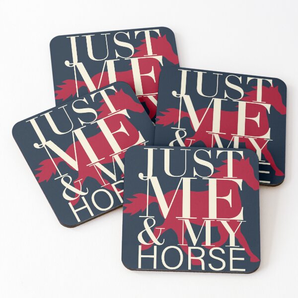 Item preview, Just Me & My Horse Navy, Raspberry & Cream designed and sold by Ladyfyre.