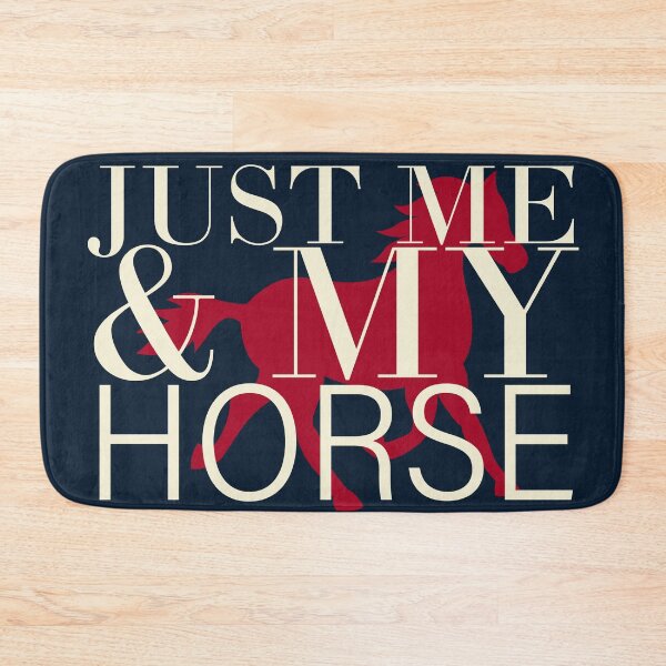 Item preview, Just Me & My Horse Navy, Raspberry & Cream designed and sold by Ladyfyre.