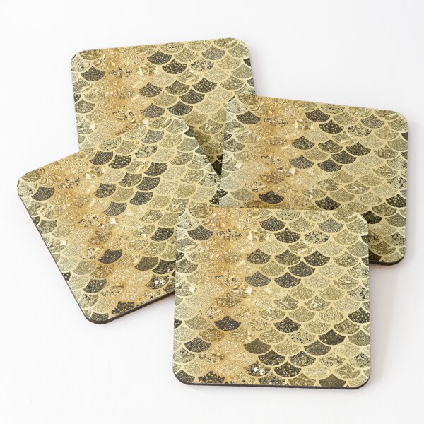 Item preview, Brown Beige Green Mermaid Scales designed and sold by dallastxart.