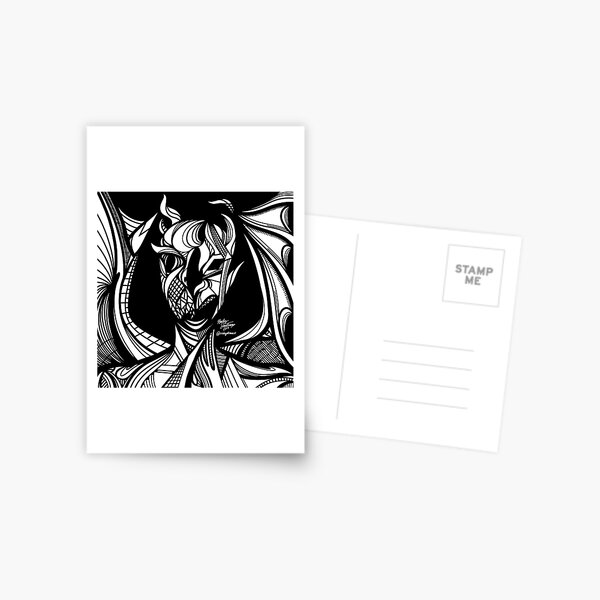 Abstract Portrait 5 Postcard