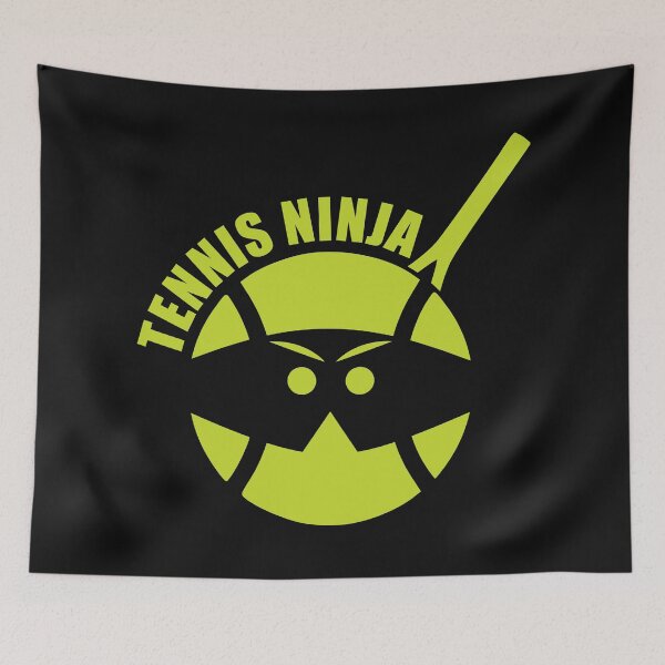 Item preview, Tennis ninja - lime green on black designed and sold by EvieWoj.