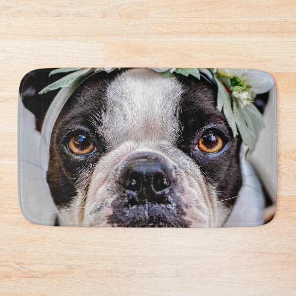 Item preview, French bulldog with flowers designed and sold by wolfgangrainer.