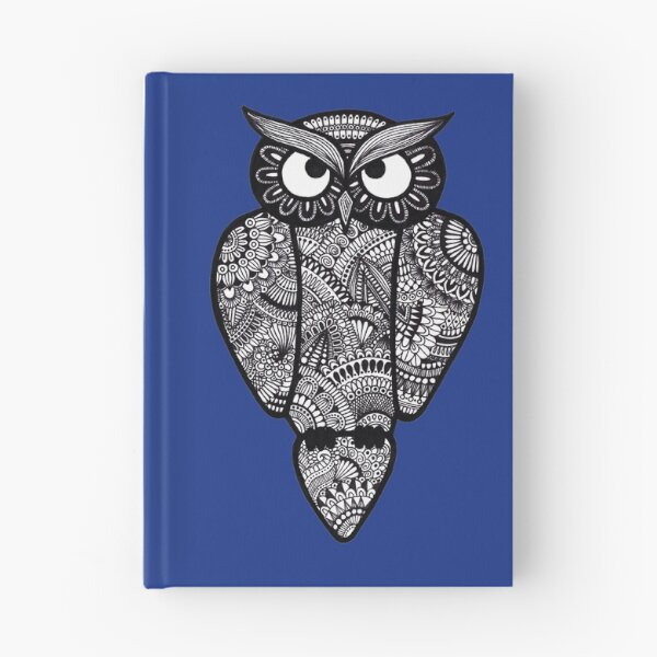 Item preview, Zentangle Owl (dark blue) designed and sold by Calen  Picard-Carroll.