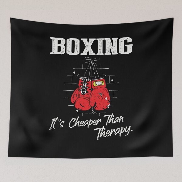 Item preview, Boxing It's Cheaper Than Therapy Boxer Trainer MMA Fighter Gift designed and sold by Dressed For  Duty.