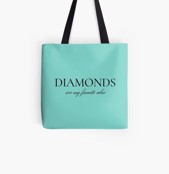 Diamonds Are My Favorite Color All Over Print Tote Bag