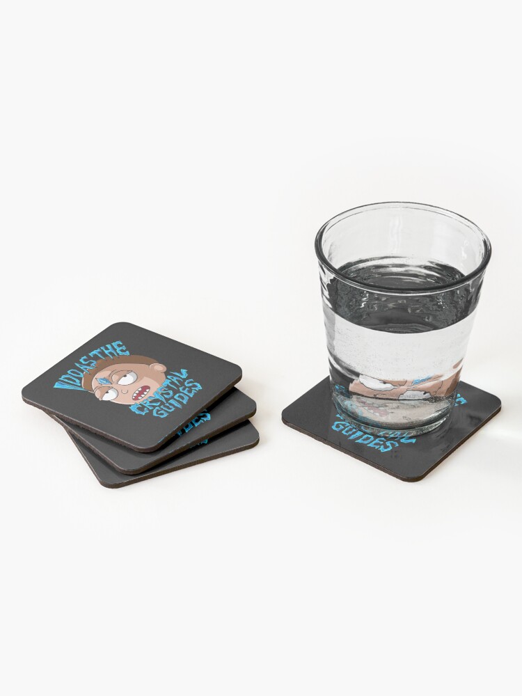 Alternate view of I Do As The Crystal Guides morty smith Coasters (Set of 4)