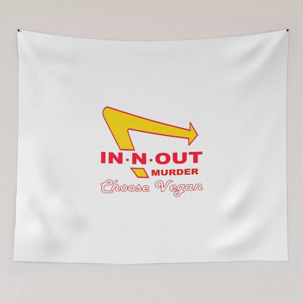 Item preview, In & Out Murder - Vegan Shirt - Friends not Food designed and sold by youzername.