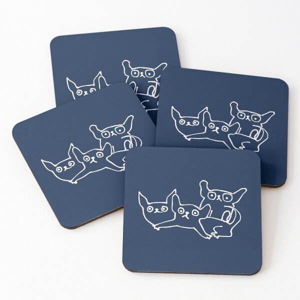 Item preview, Foxes from Saturn (White Ink) designed and sold by sisselonpaper.