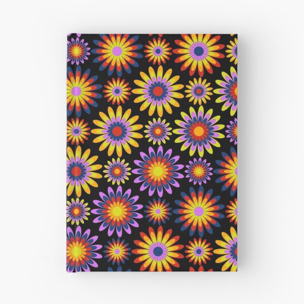 Item preview, Psychedelic flowers pattern designed and sold by Carrie_Anne_Designs.