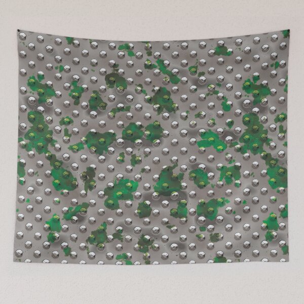Item preview, Metal Rivet Plate - Silver w/Green Splash [Roufxis-Rb] designed and sold by RoufXis.