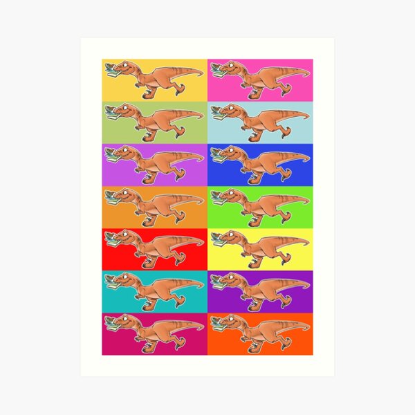 Raptor Rainbow! Art Print