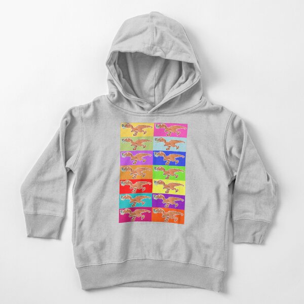 Raptor Rainbow! Toddler Pullover Hoodie