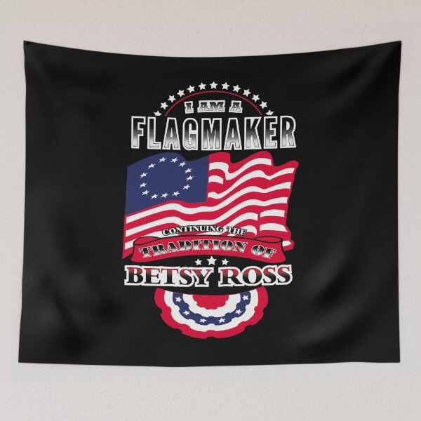 Artikelvorschau, Fahnenhersteller in der Tradition von Betsy Ross-amerikanischer Flagge USA entworfen und verkauft von AricHutfles.
