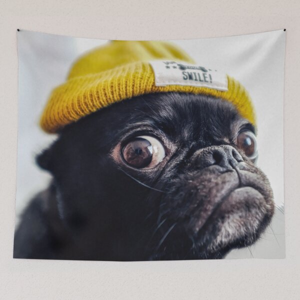 Item preview, Pug with hat designed and sold by wolfgangrainer.