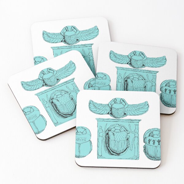 Item preview, Ancient Egypt Scarab Beetle Faience Amulets designed and sold by WillowNox7.