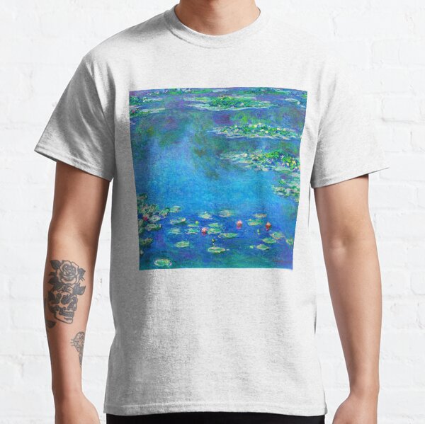 Claude Monet Water Lilies Color-Enhanced Classic T-Shirt