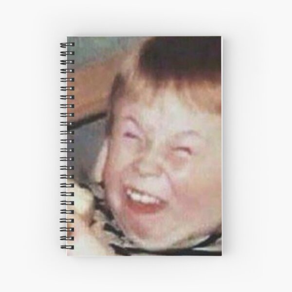 Funny Face Kid Meme Spiral Notebook