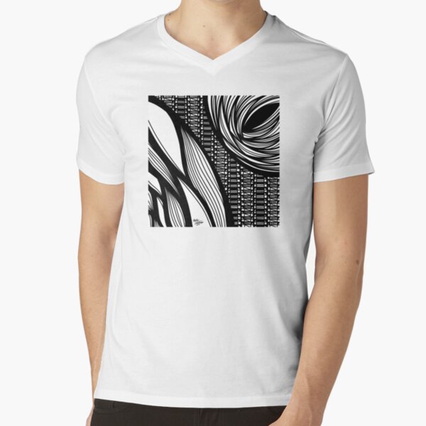 Abstract 3 V-Neck T-Shirt