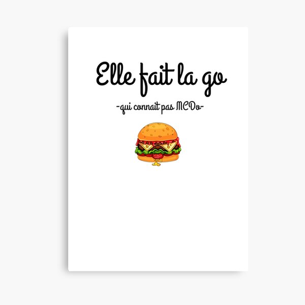 Impressions Sur Toile Sur Le Theme Mcdo Redbubble