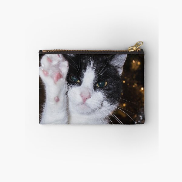 Item preview, Funny Christmas black and white cat designed and sold by HaleyRedshaw.