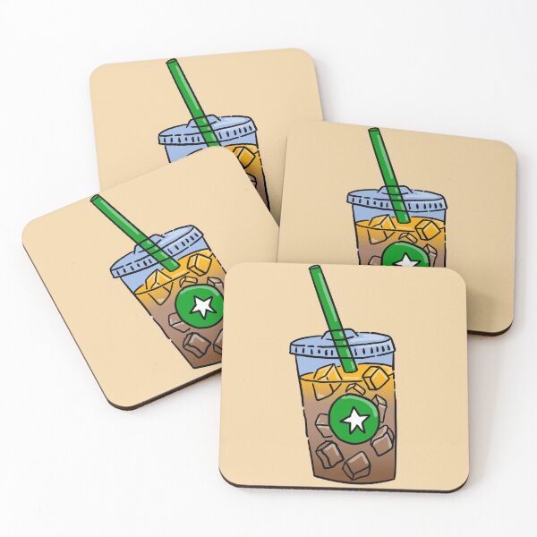 Item preview, Iced Caramel Macchiato - Green Straw designed and sold by MOREDANKMEMES.
