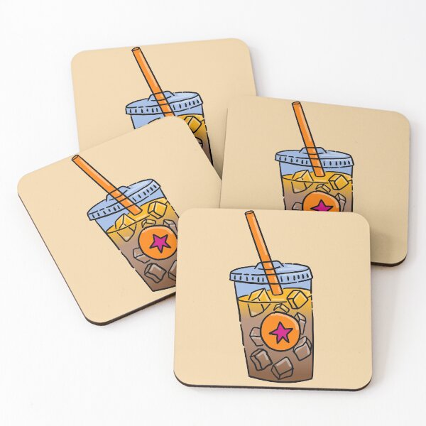 Item preview, Iced Caramel Macchiato - Orange Straw designed and sold by MOREDANKMEMES.