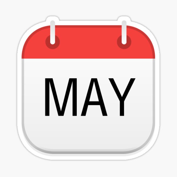 Item preview, May Calendar Sticker designed and sold by Carprincess.