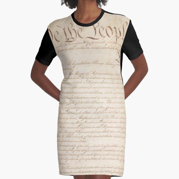 The Constitution of United States of America 1 Graphic T-Shirt Dress