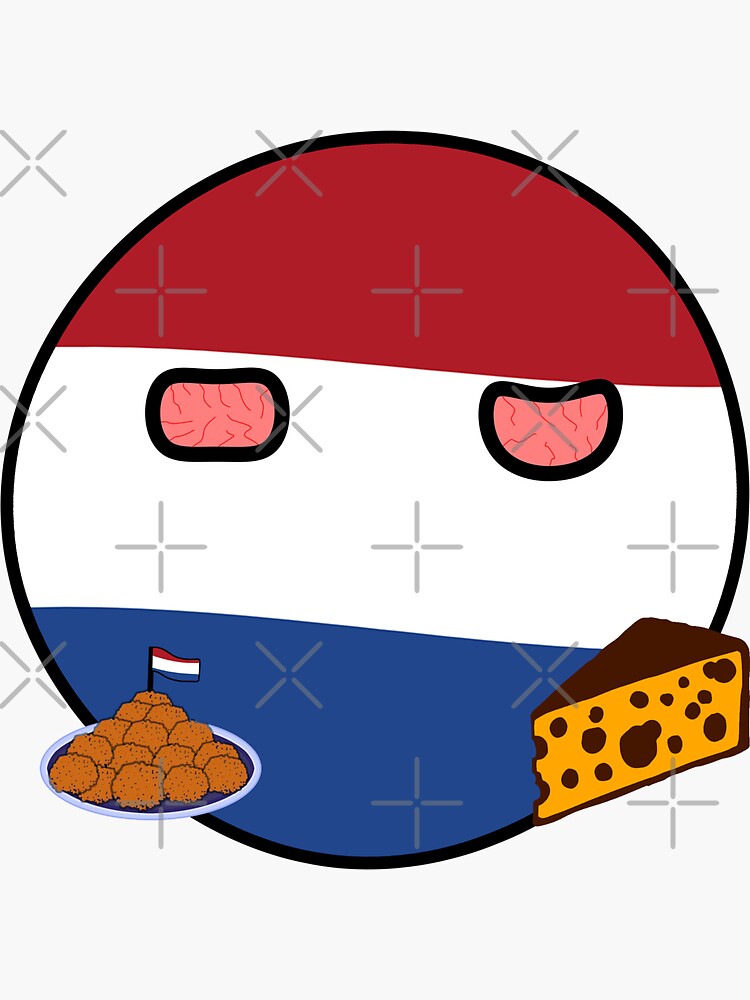 Netherlands Countryball Sticker For Sale By Drawingale Redbubble