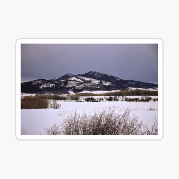 Blue Bridger Mountains- Bozeman Montana Sticker