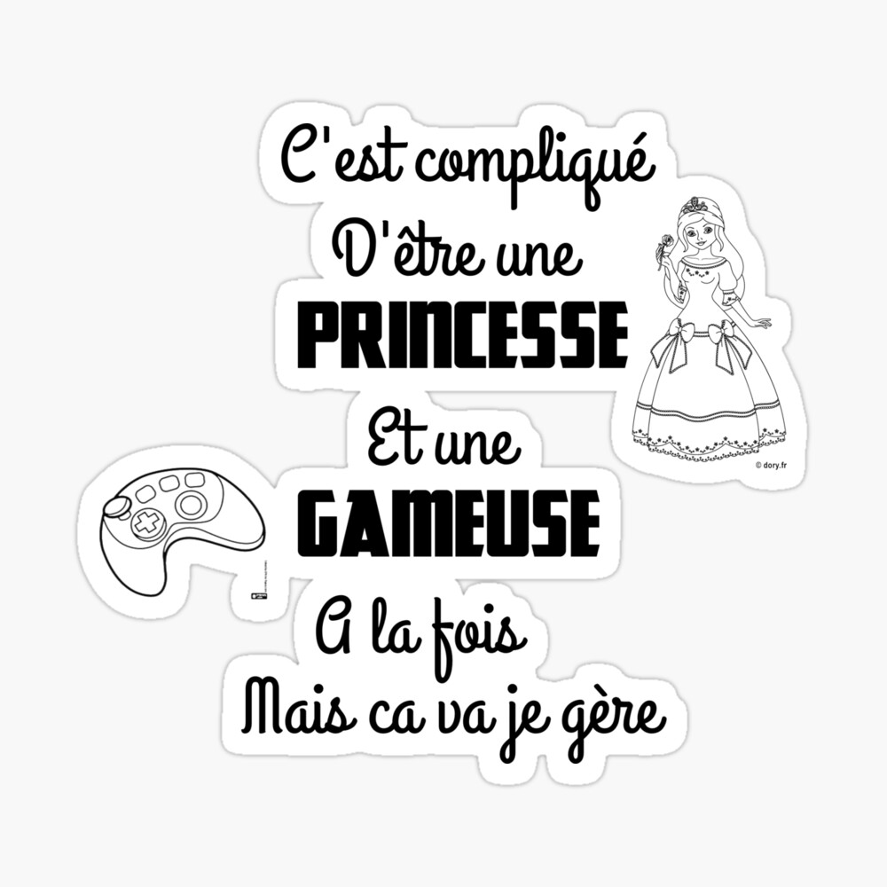 It S Complicated To Be A Princess And A Gamer At A Time But Its Going I Handle Funny Quotes Humor Pricesse Gameuse Poster By Erwinlrn29 Redbubble