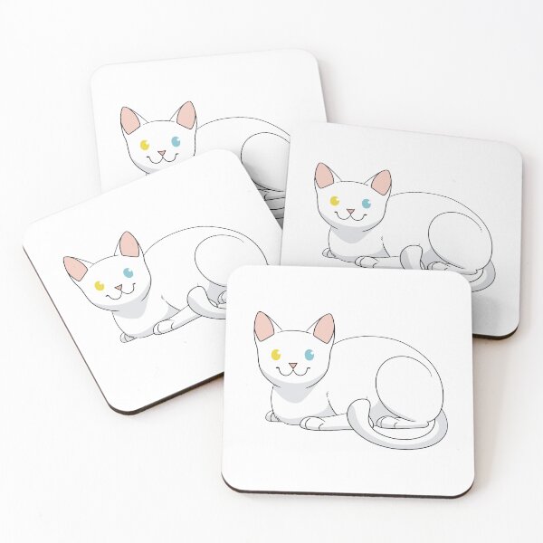 Item preview, White Cat (Heterochromia) designed and sold by laneybehr.