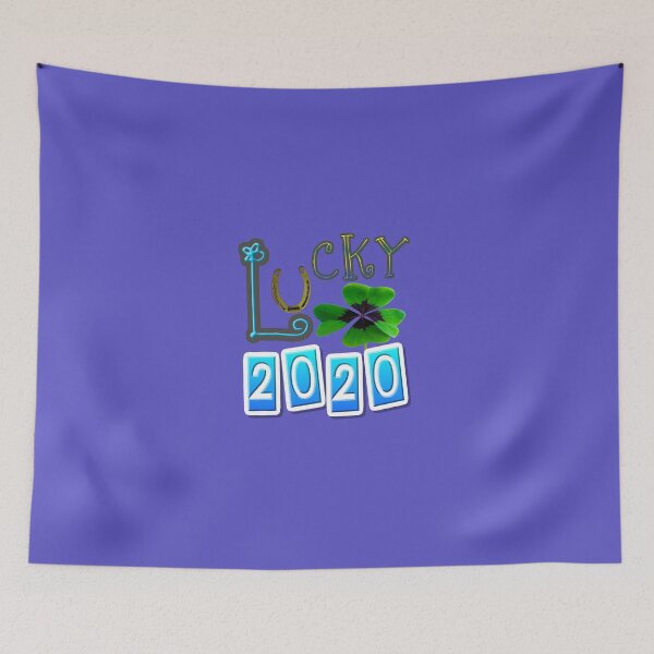 Item preview, May 2020 be a luckyl Year - Happy New-Year Celebration - Lucky charm - four-leaf treffle designed and sold by Ralek.
